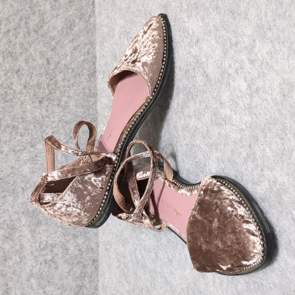 Free People x Farylrobin Velvet Florence Flats Size 7 - Picture 6 of 11